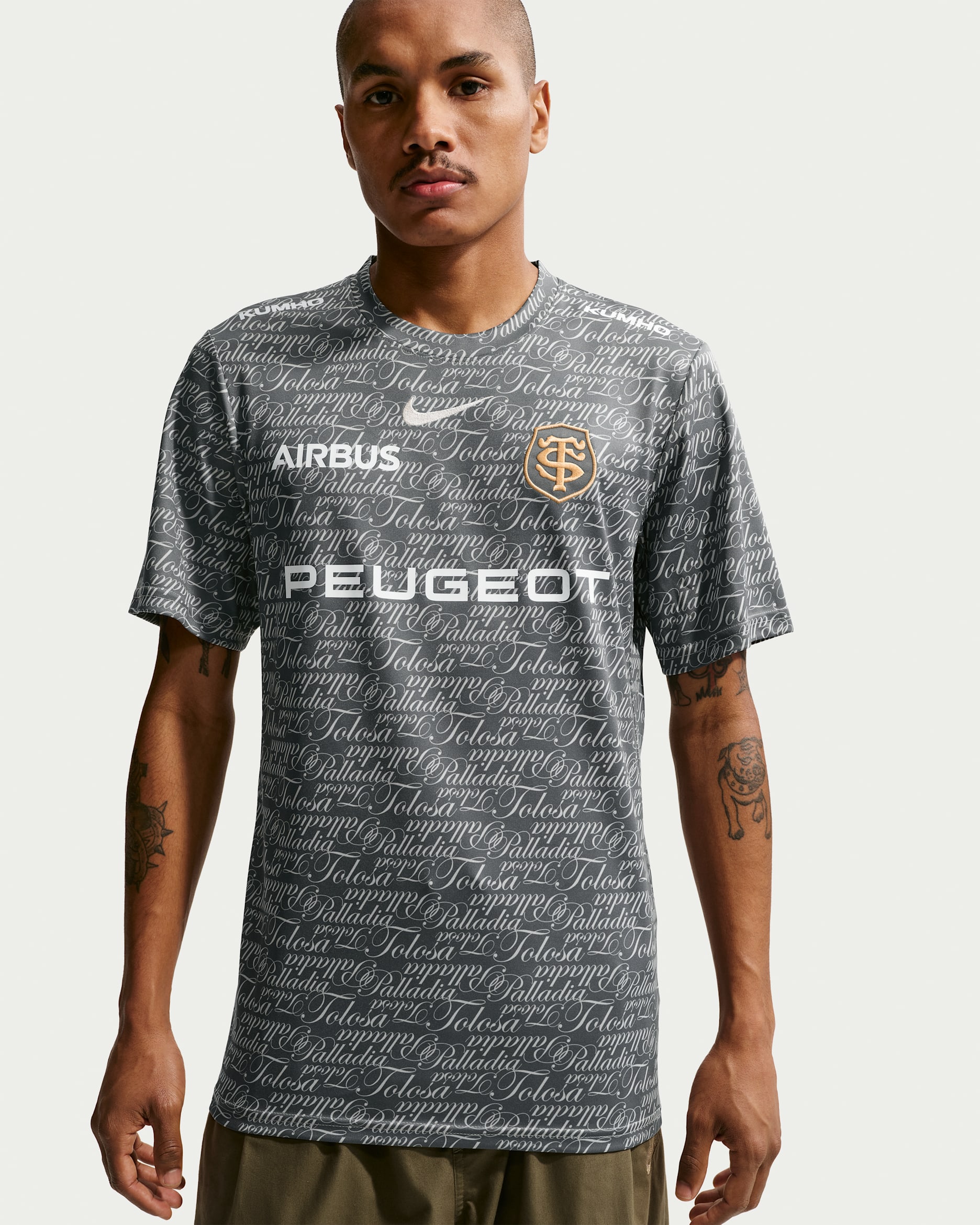 Stade Toulousain Men's Nike Rugby Pre-Match Top. Nike UK